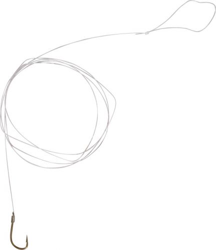 #8 Feeder Big Fish hook-to-nylon bronze 10lbs 0,22mm 100cm 8 pieces