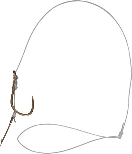 #12 Feeder Method hook-to-nylon with boilie needle bronze 7,5lbs 0,20mm 10cm 8 pieces