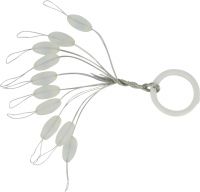 Silicon Stopper, oval 10 pieces 7mm