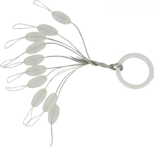 Silicon Stopper, oval 10 pieces 7mm